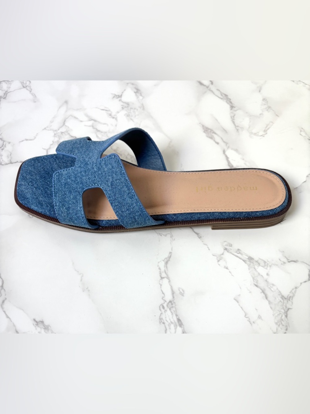 Madden Girl Denim Hailey Sandals Women’s Size 8.5 - Picture 6 of 8